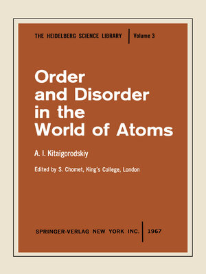 cover image of Order and Disorder in the World of Atoms